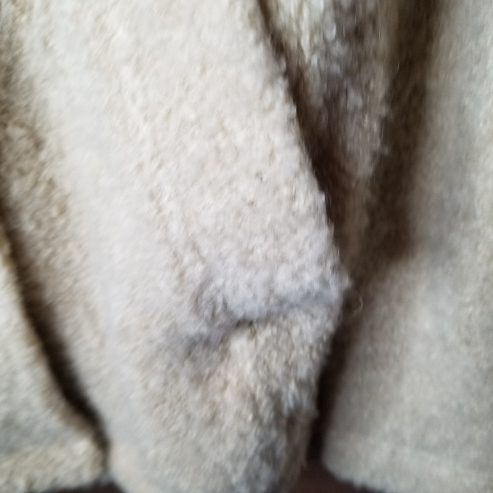Free People Cornflower Tan Alpaca Wool Military Teddi Sweater Bell Sleeve Size M - Picture 12 of 16